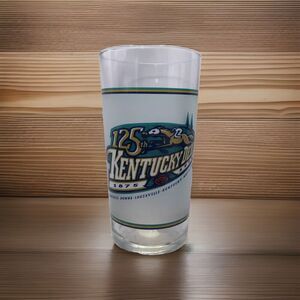 Kentucky Derby 125th Anniverary Souvenir Mint Julep Glass Cup 1875-1999